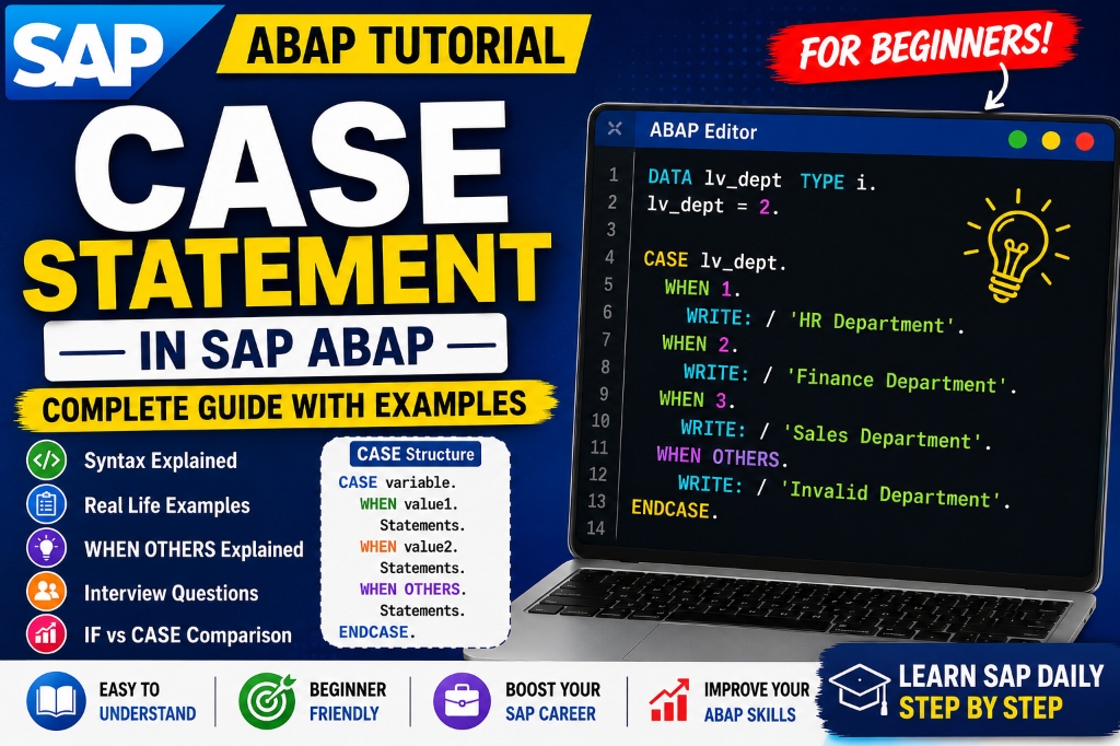 CASE Statement in ABAP: A Practical Guide for Beginners