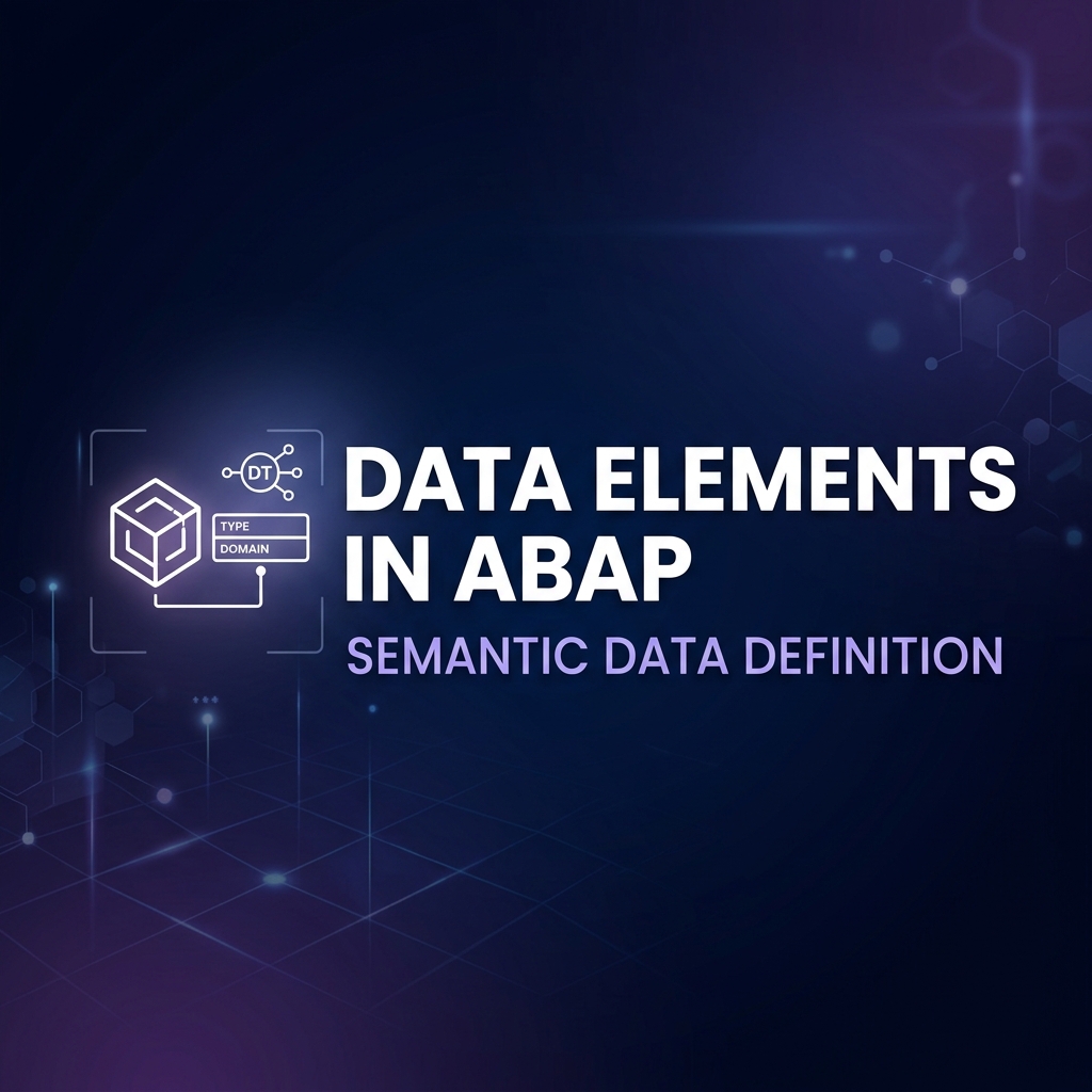 How to Create a Data Element in SAP ABAP Dictionary (SE11)