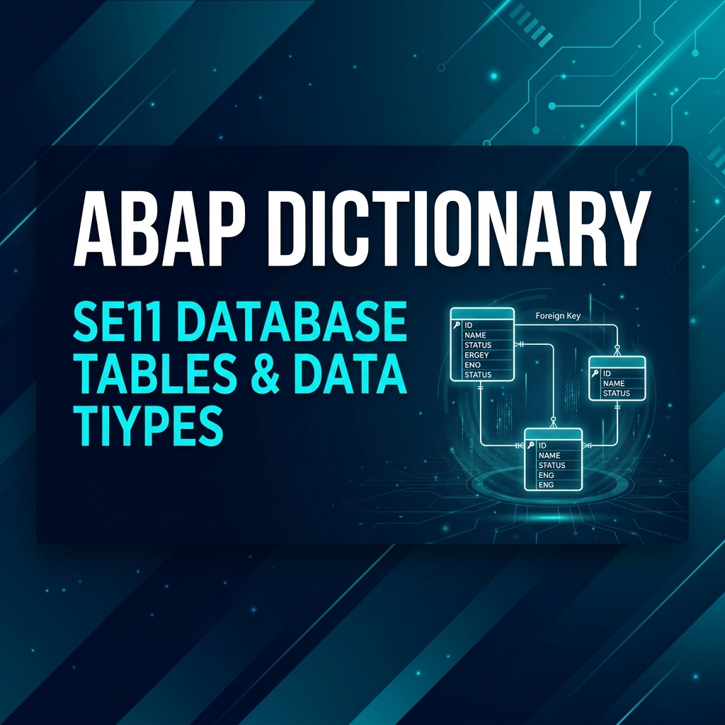 Introduction to SAP ABAP Dictionary (SE11) — Complete Data Dictionary Guide