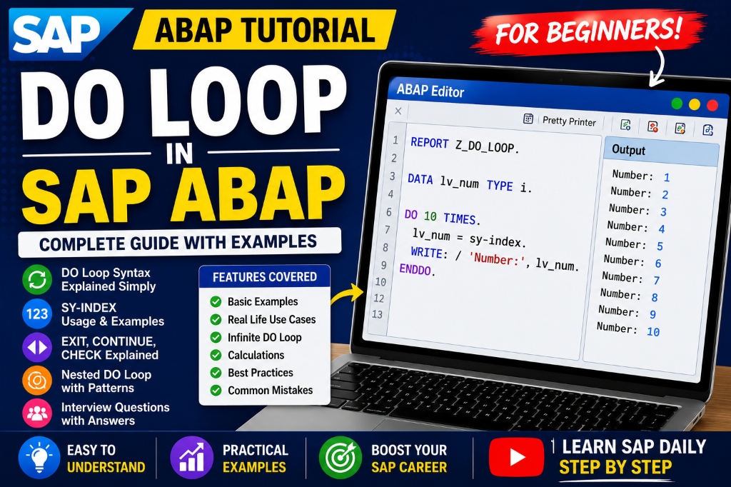 DO Loop in ABAP: A Beginner's Guide with Examples