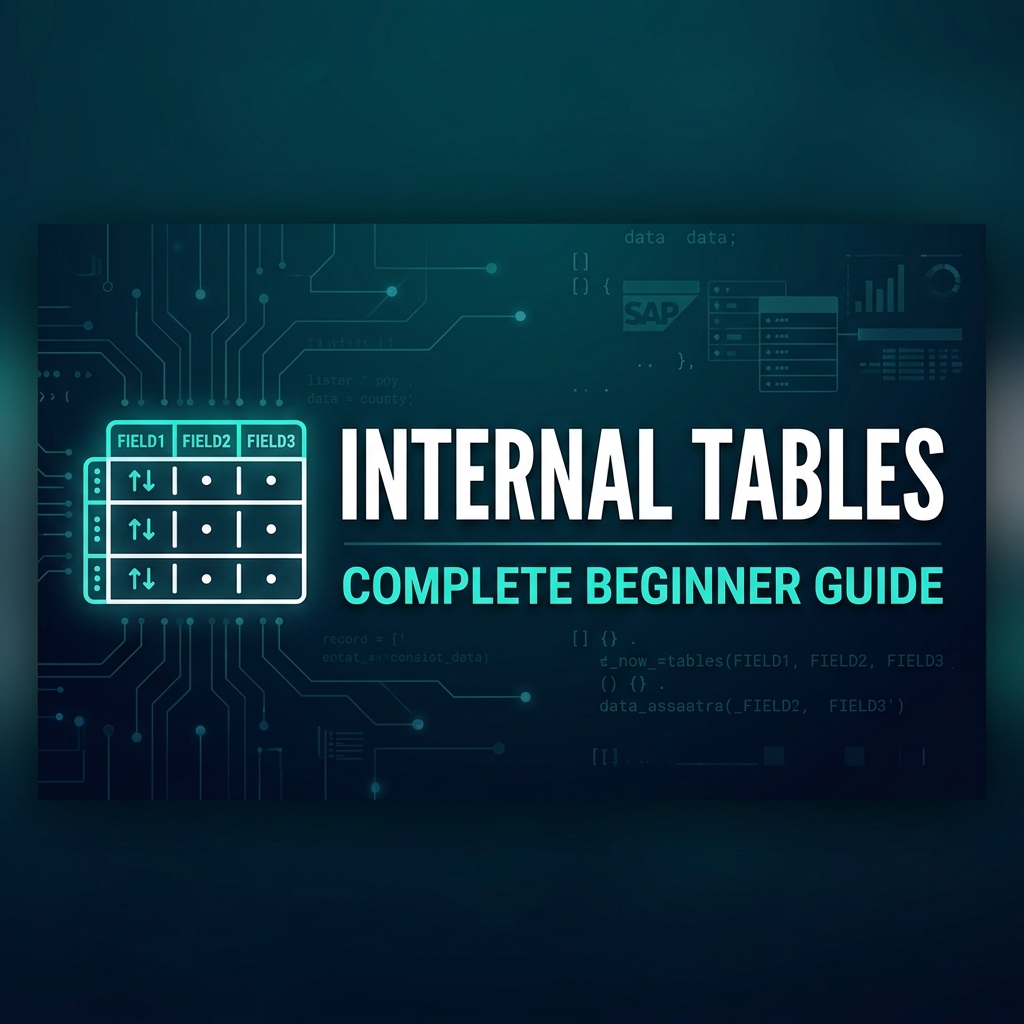 Internal Tables in ABAP – Complete Beginner Guide with Examples