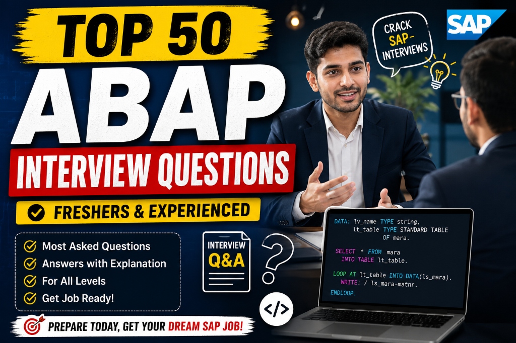 SAP ABAP Interview Questions & Answers for Beginners