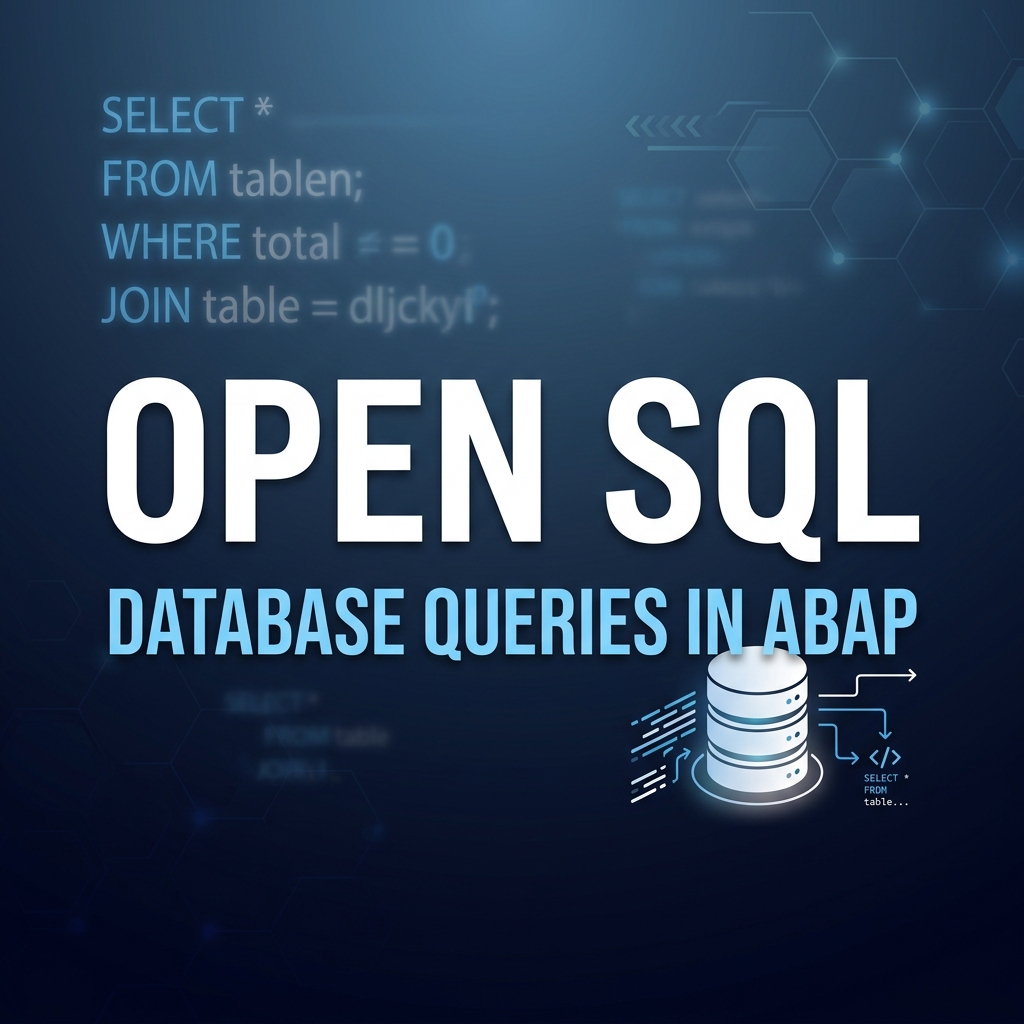 Open SQL in ABAP – How to Read Data from Database Tables