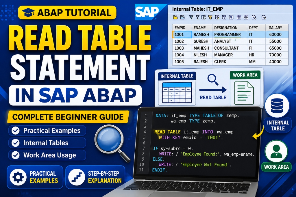 READ TABLE Statement in SAP ABAP: Everything You Need to Know