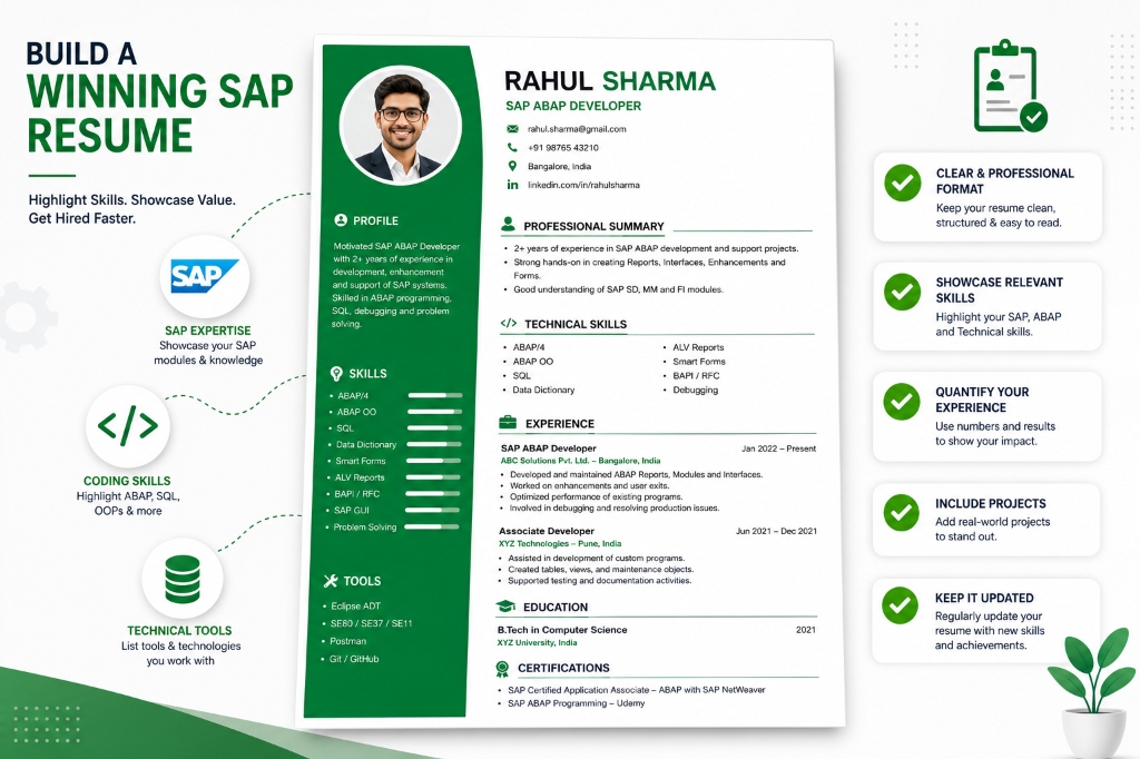 Build a Winning SAP ABAP Developer Resume Template