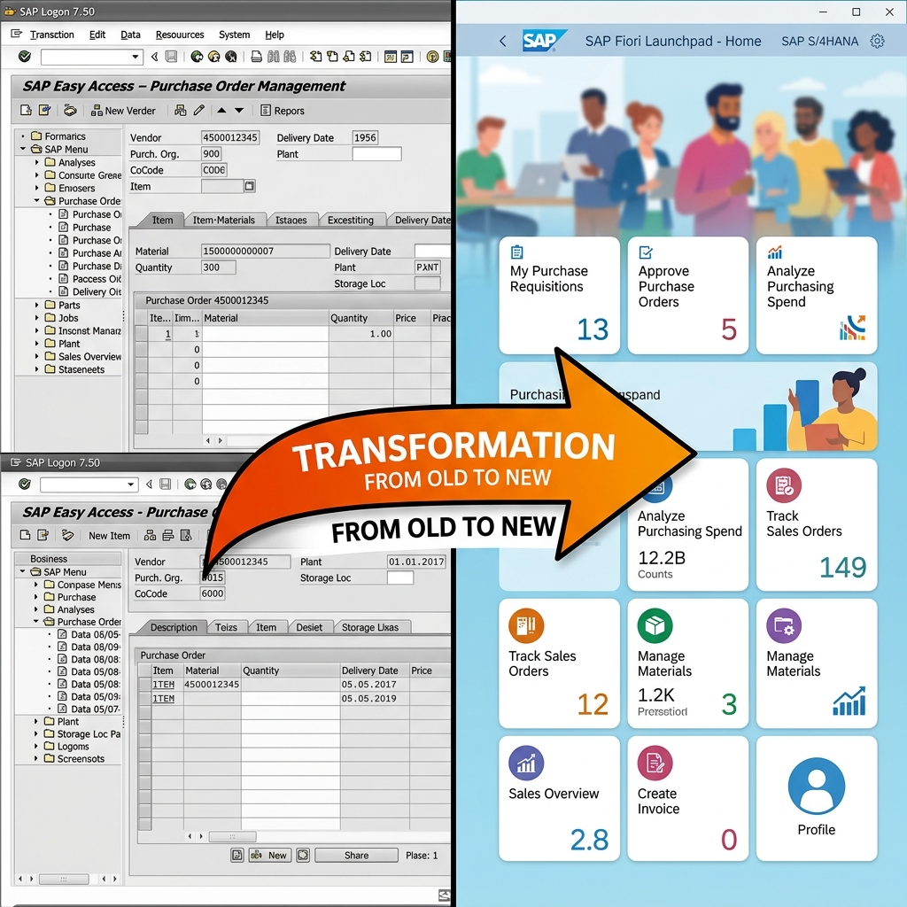 SAP GUI to SAP Fiori transformation