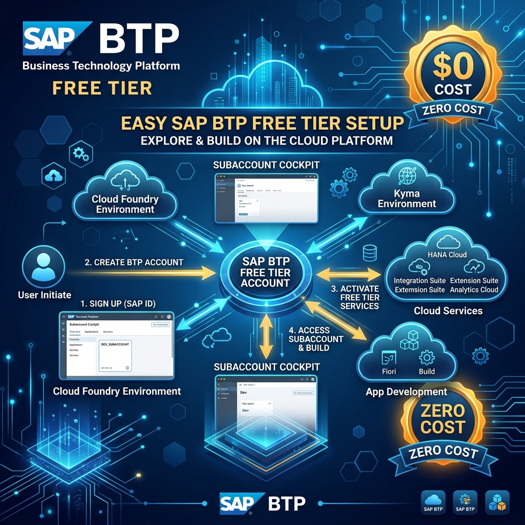 SAP BTP Free Tier Account — How to Get Started Without Spending Anything