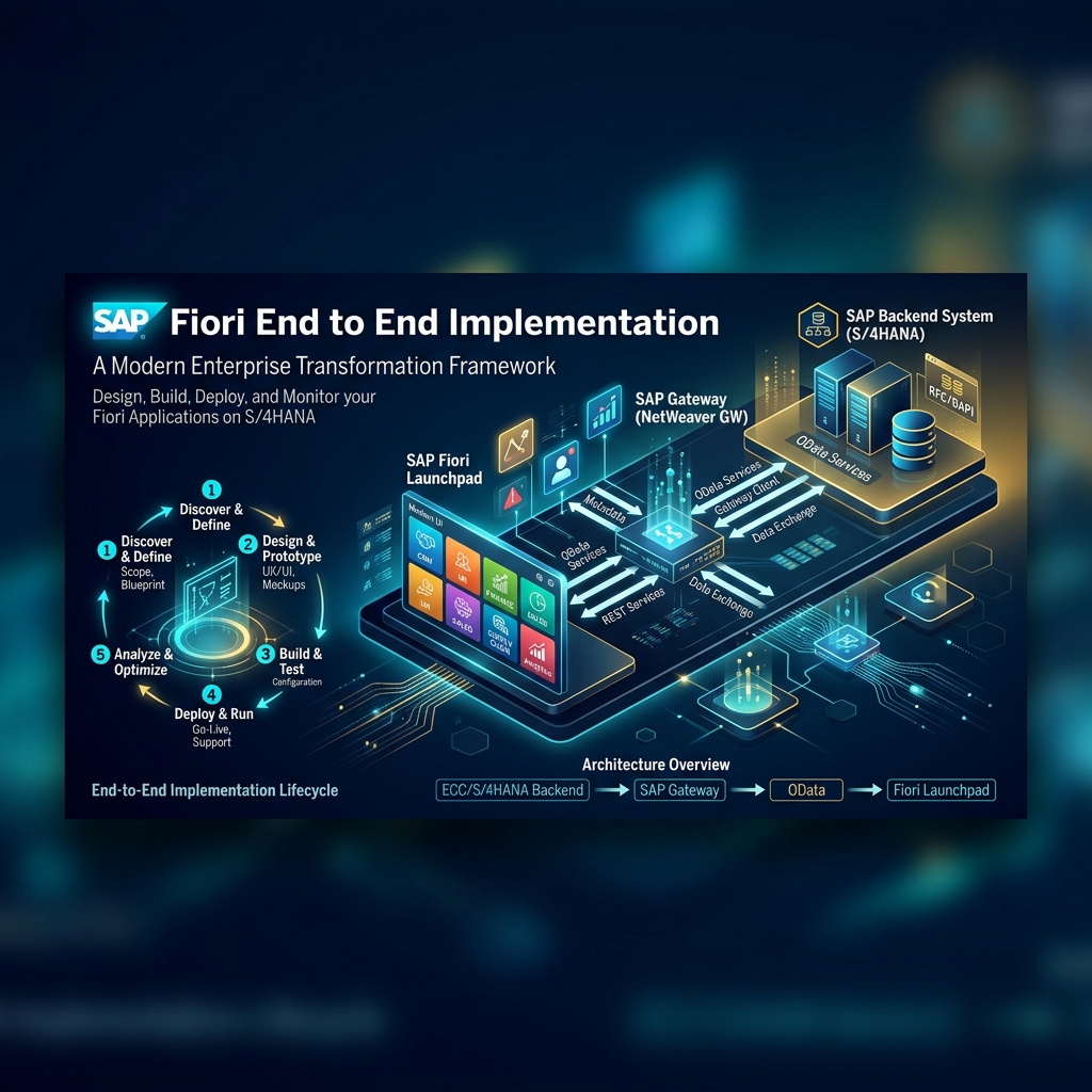 SAP Fiori End to End Implementation — From Backend to Launchpad in Plain Steps