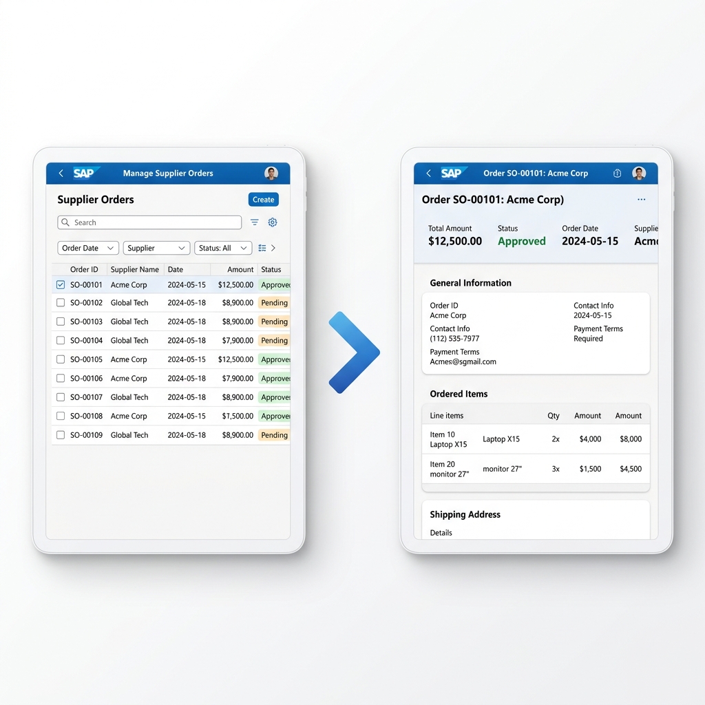 List Report Object Page Layout