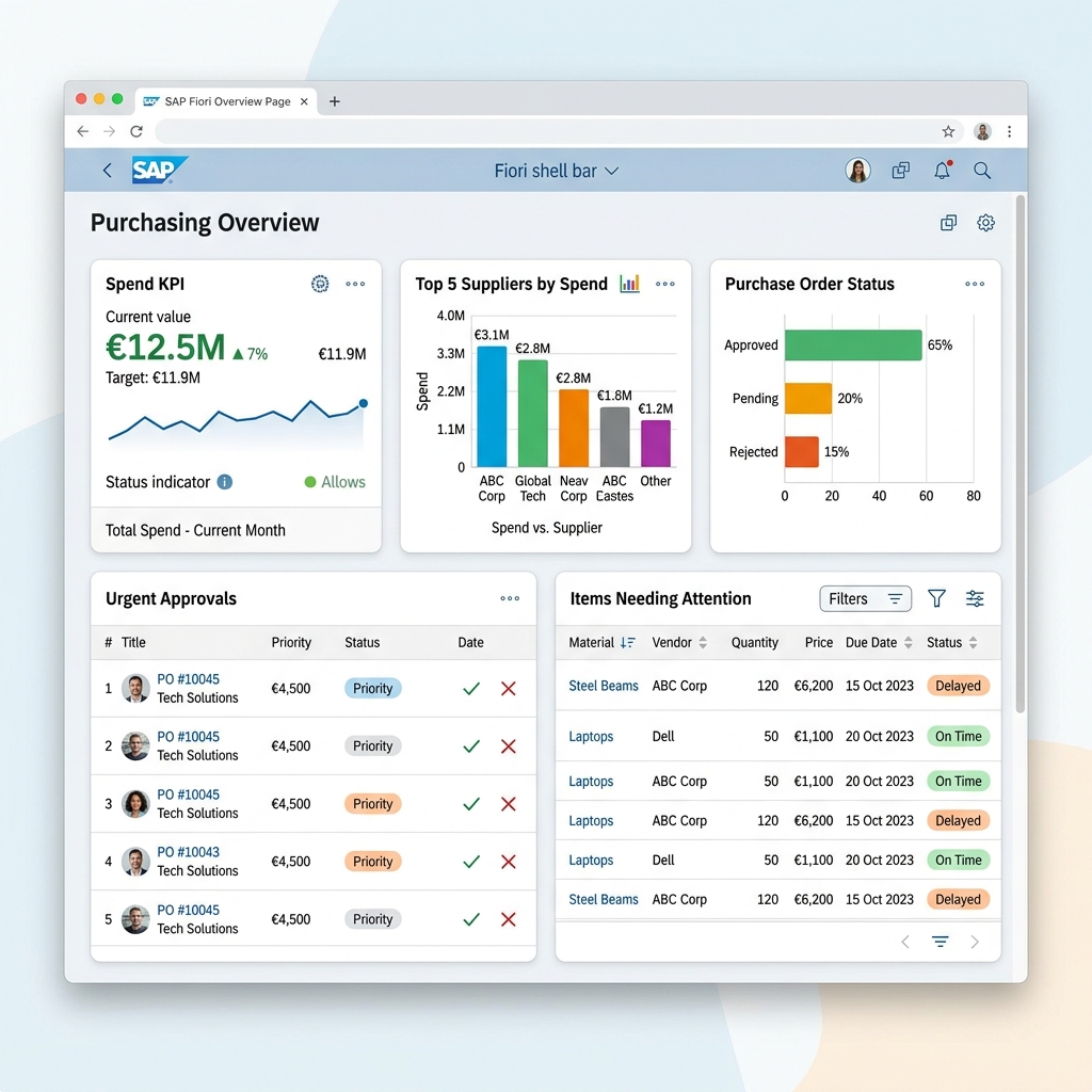 Overview Page Mockup Layout