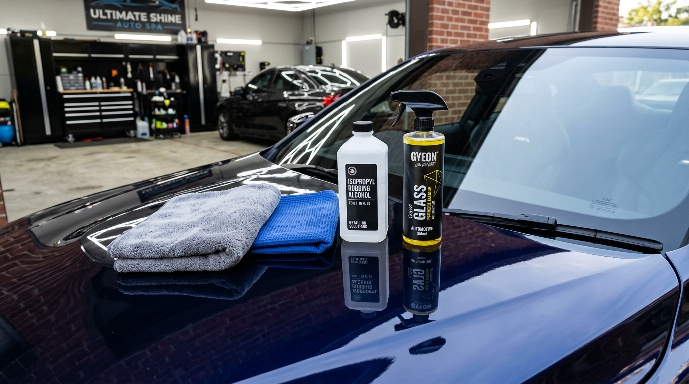 Car Windshield Sap Cleaning Supplies